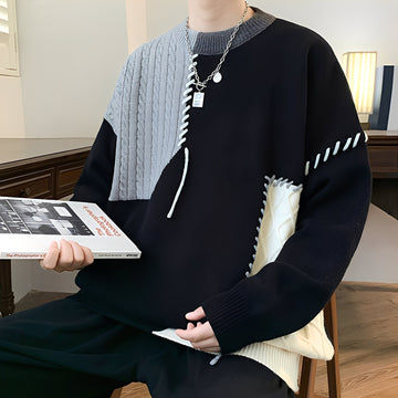 Carter - Pulls patchwork chics et chauds pour hommes