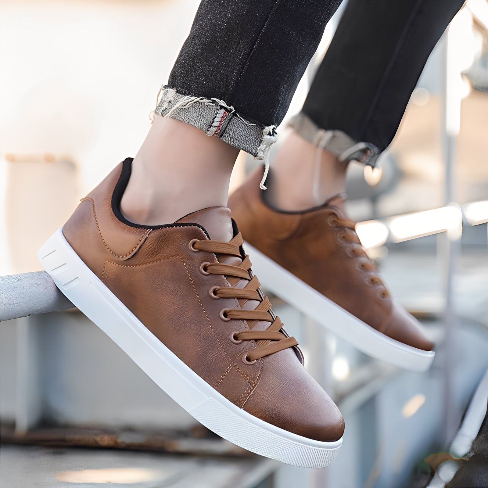 Jerome - Chaussures en cuir plates modernes pour hommes