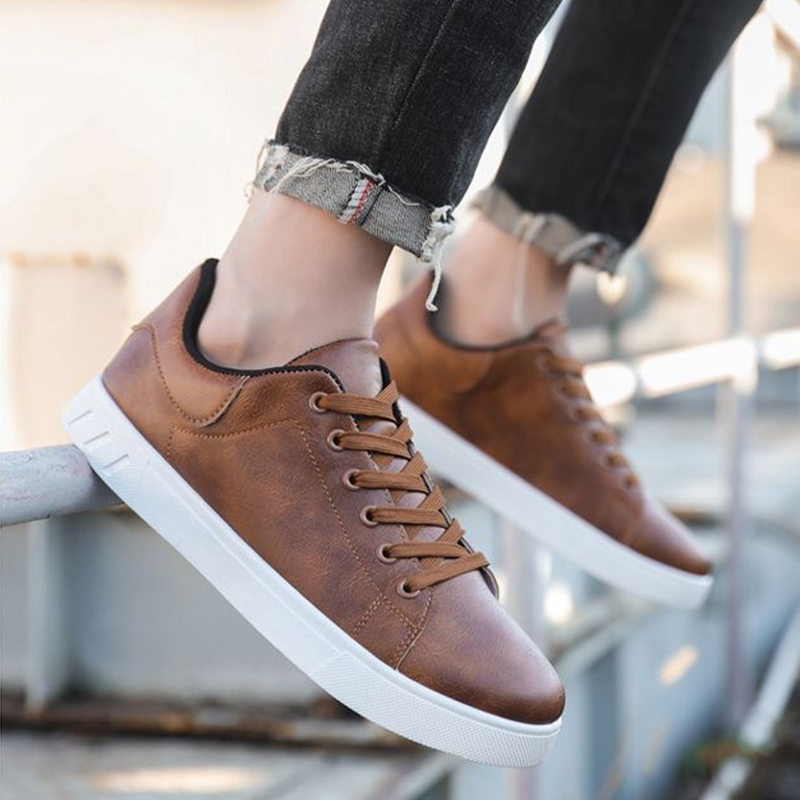 Randall - Chaussures en cuir plates et élégantes pour hommes