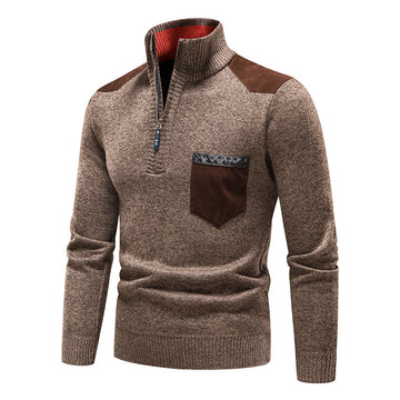Kevin - Moderne pull en laine peluche pour hommes
