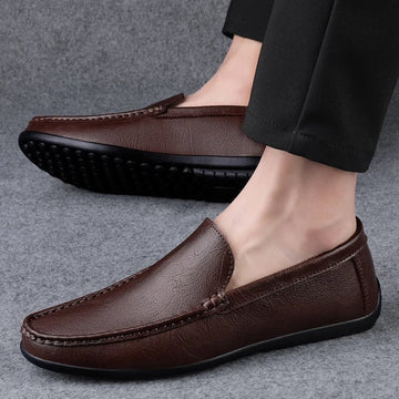 Mato - Mocassins en cuir pour hommes, cousu main confortable