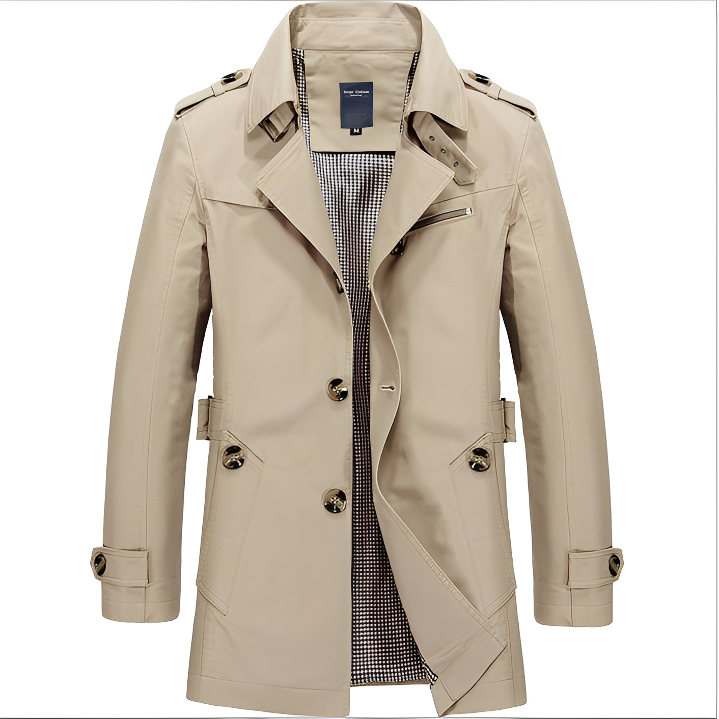 Harry - Veste coupe-vent décontractée mi-longue pour hommes