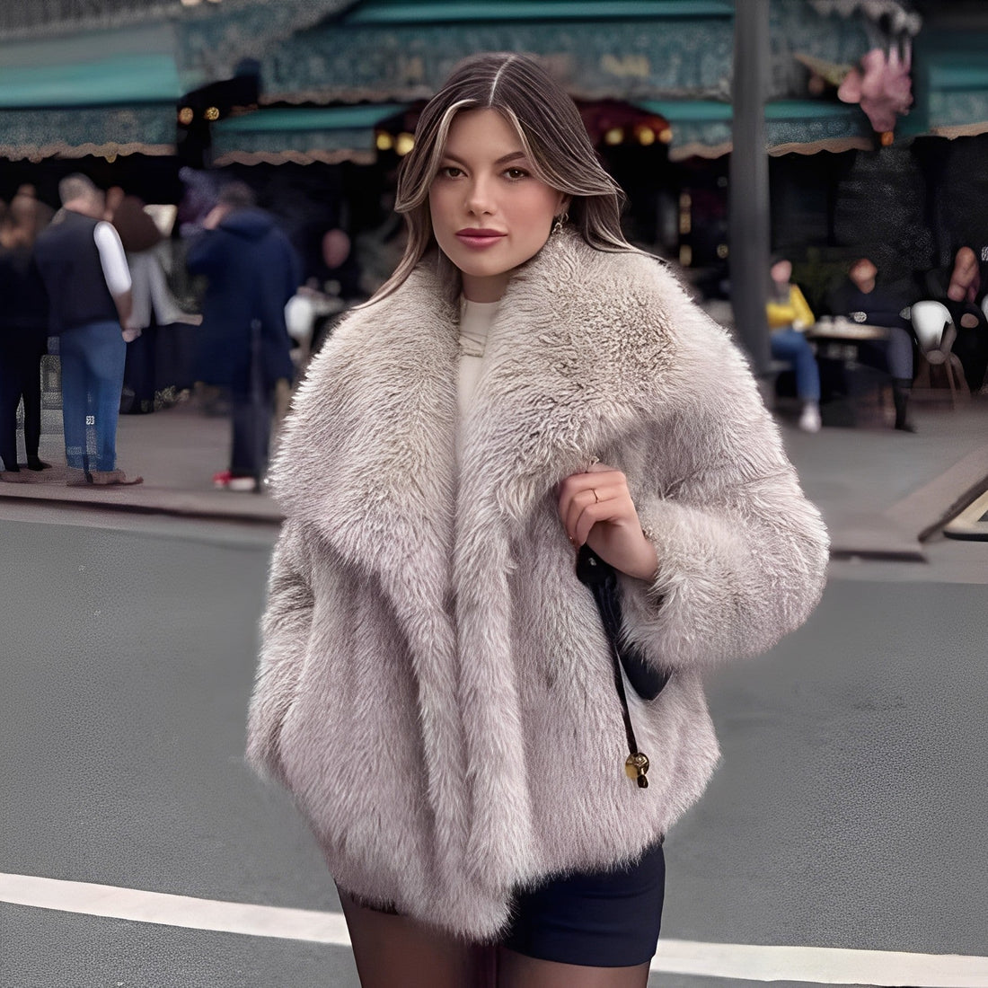 Melany - Manteau élégant en fausse fourrure pour femmes