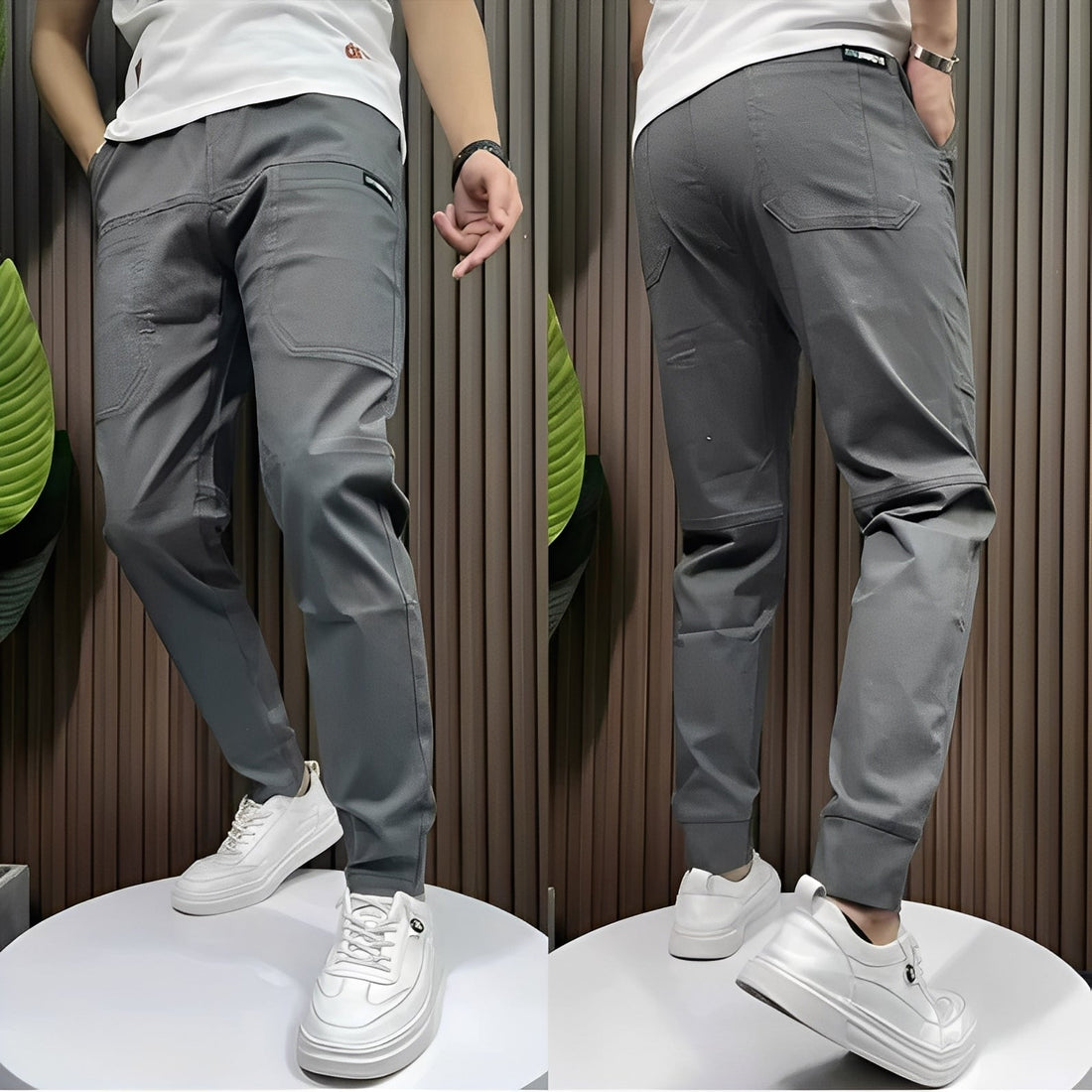 Raynard - Pantalon cargo élastique et stylisé pour hommes