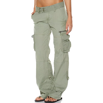 Aubrey - Pantalon cargo décontracté avec cordon pour femmes