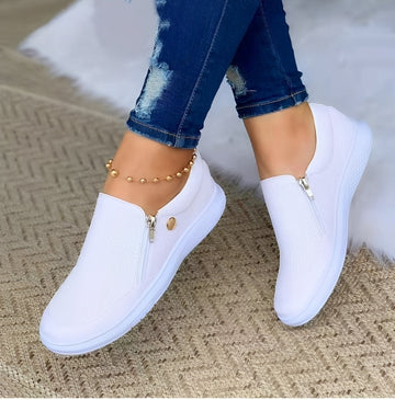 Renita - Chaussures décontractées avec fermeture éclair pour femmes