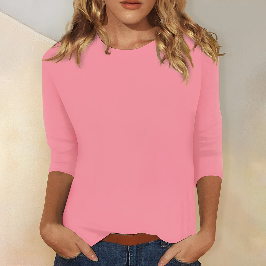 Katherina - T-shirt manches longues col rond pour femmes