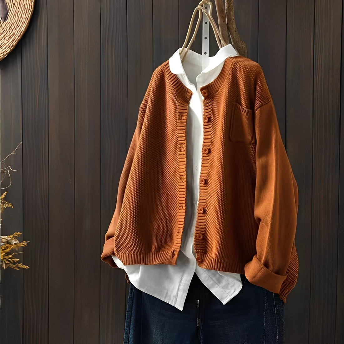 Shanon - Classique, cardigan coupe ample pour femmes