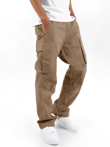Cooper - Pantalon cargo décontracté avec cordon pour hommes