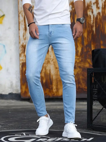 Linford - Classique Stretch-Skinny-Jeans pour hommes