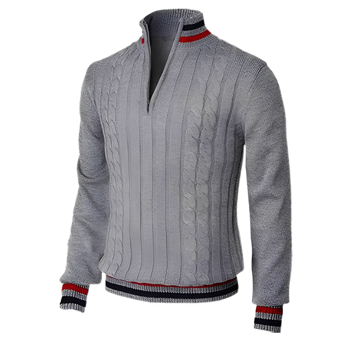 Zavier - Pull moderne à col haut pour hommes