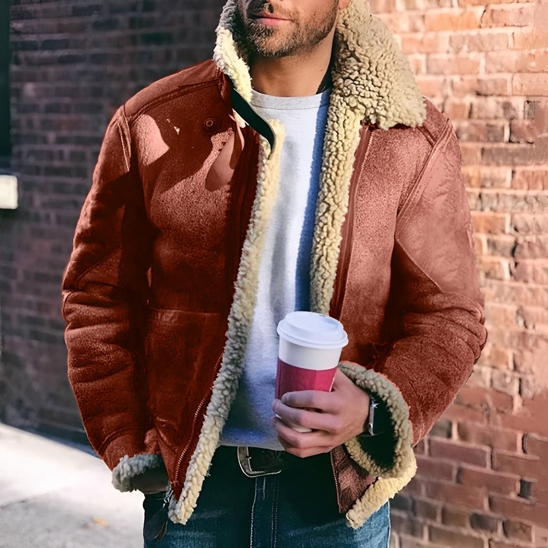 Brenden - Veste avec large revers pour hommes