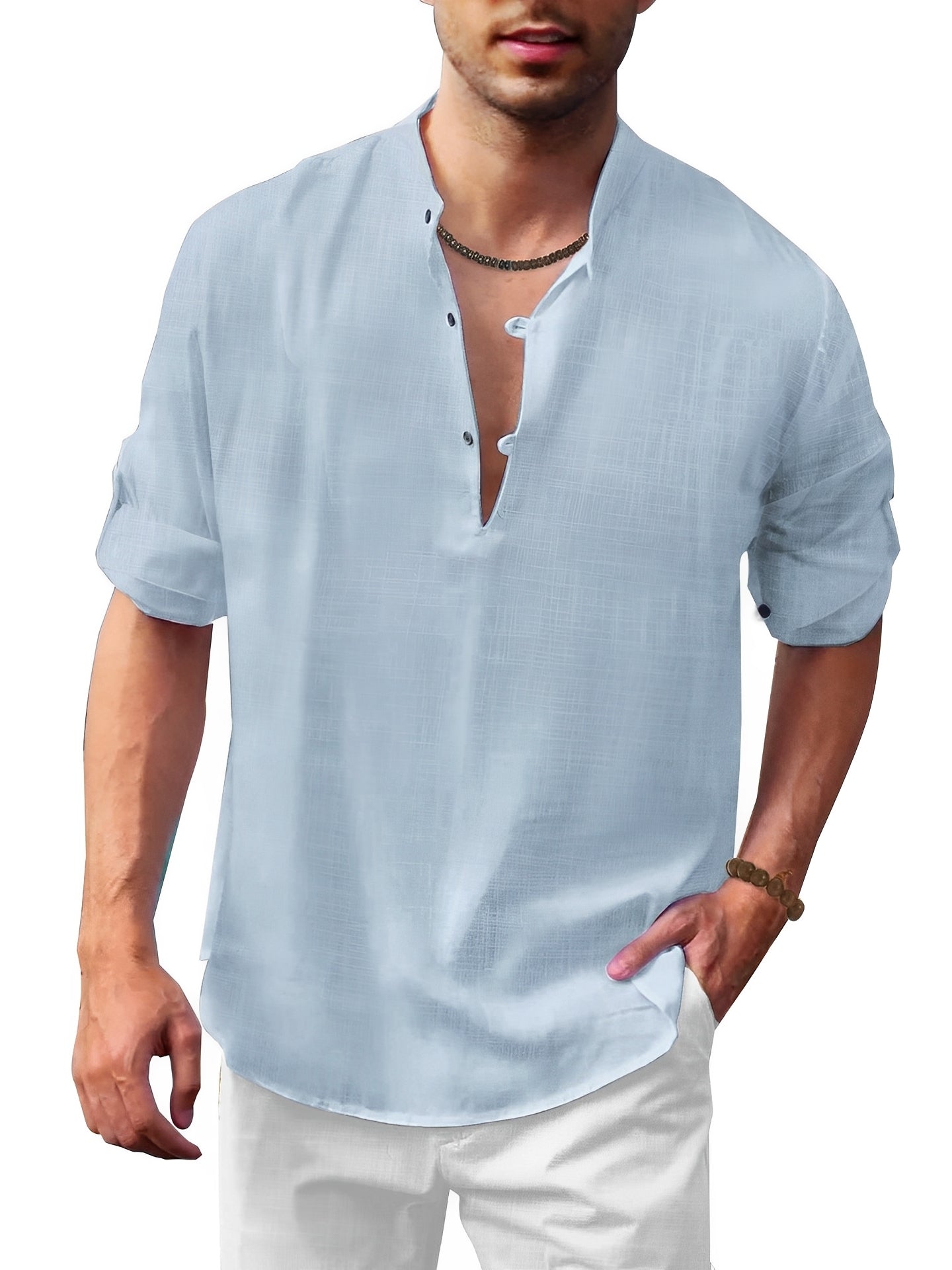 Andrew - Chemise d'été à manches longues élégante pour hommes