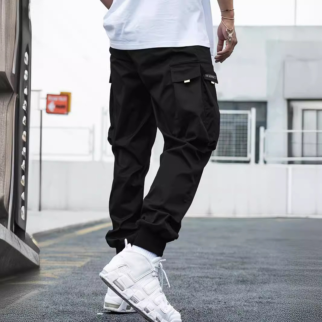 Morton - Pantalons cargo Hip-Hop estivaux pour hommes