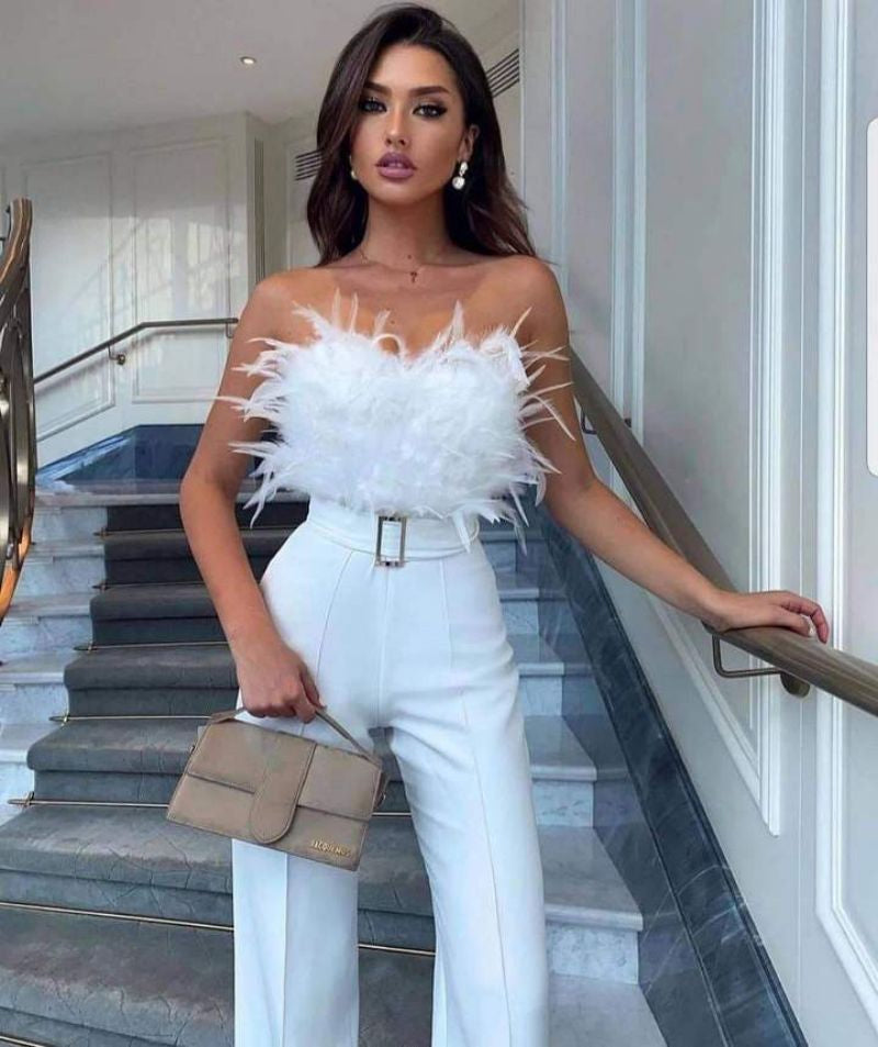 StyleLeap - Combinaison Chic avec Haut Bandeau