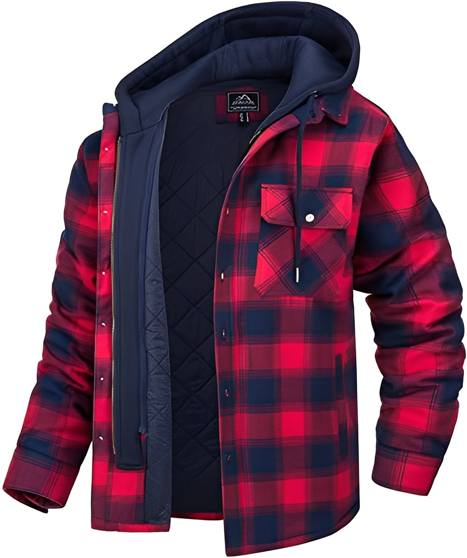 Cole - Veste épaisse à carreaux pour hommes