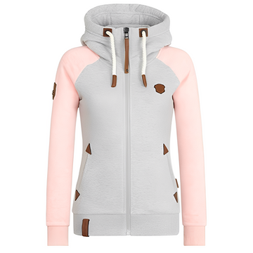 Elinor - Pull à capuche confortable avec fermeture éclair pour femmes