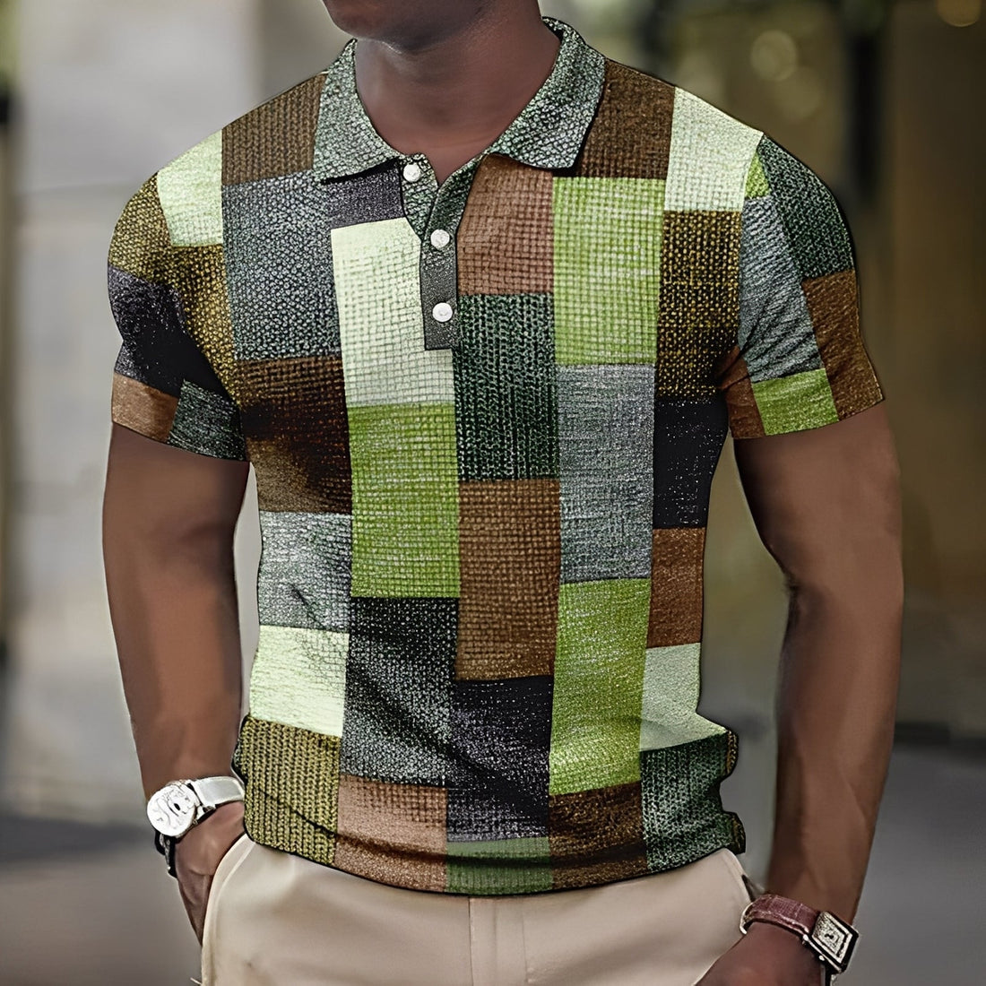 Reginald - Polo multicolore élégant pour hommes