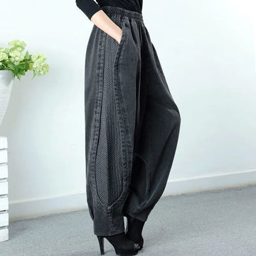 Tawnee - Simple short harem patchwork pour femmes