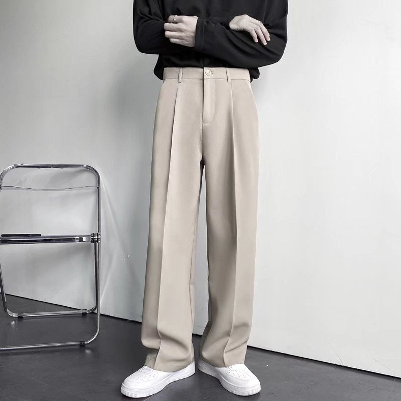Caleb - Pantalon élégant, ample et droit pour hommes