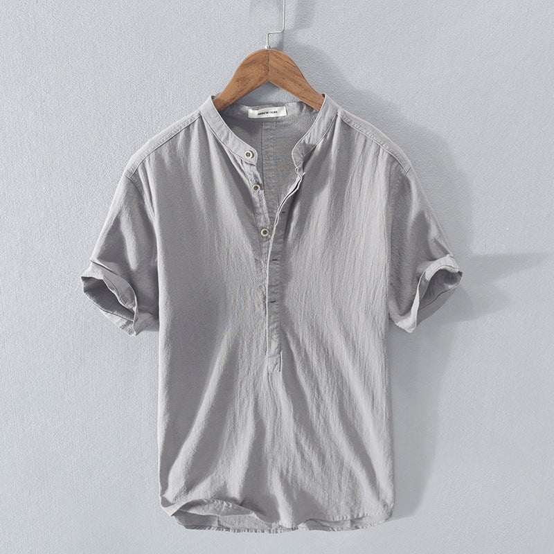 Ismael - Chemise en lin décontractée à manches courtes