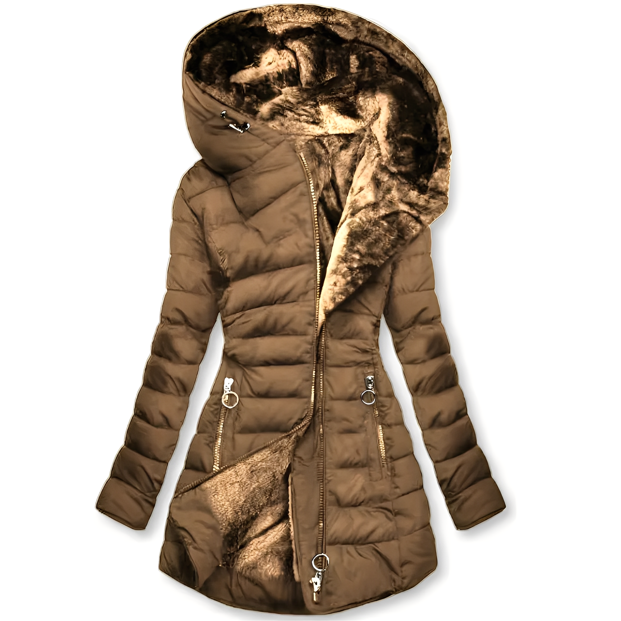 Jasmine - Moderne veste d'hiver avec capuche pour femmes