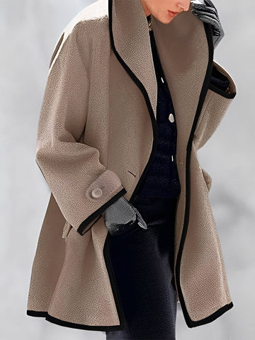 Whitney - Manteau long en laine classique pour femmes