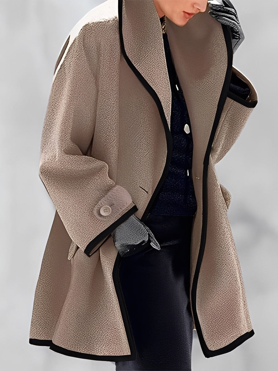 Mikayla - Manteau en laine chaud avec capuche pour femmes