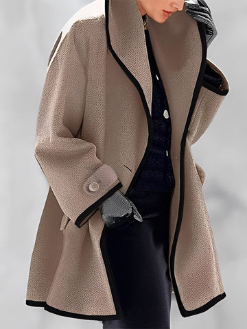Mikayla - Manteau en laine chaud avec capuche pour femmes