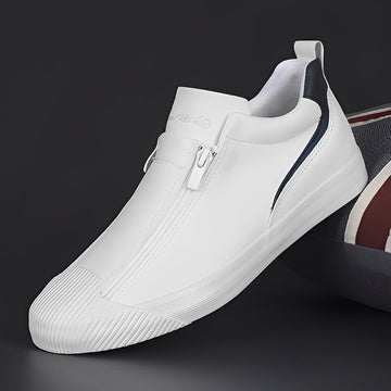 Jerred - Chaussures en cuir modernes avec fermeture éclair pour hommes