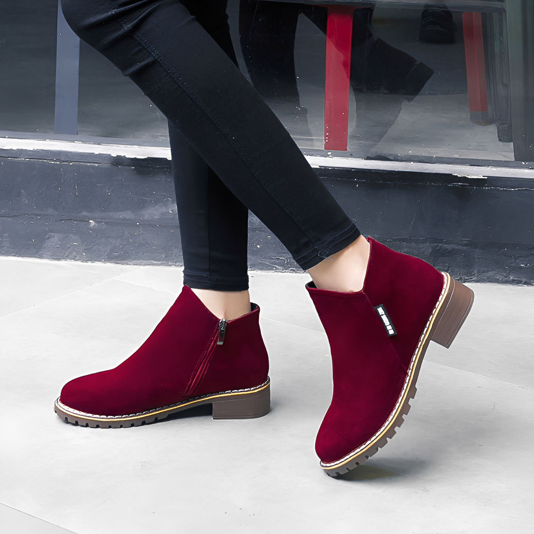 Chantelle - Élégantes Bottines en Daim pour Femmes