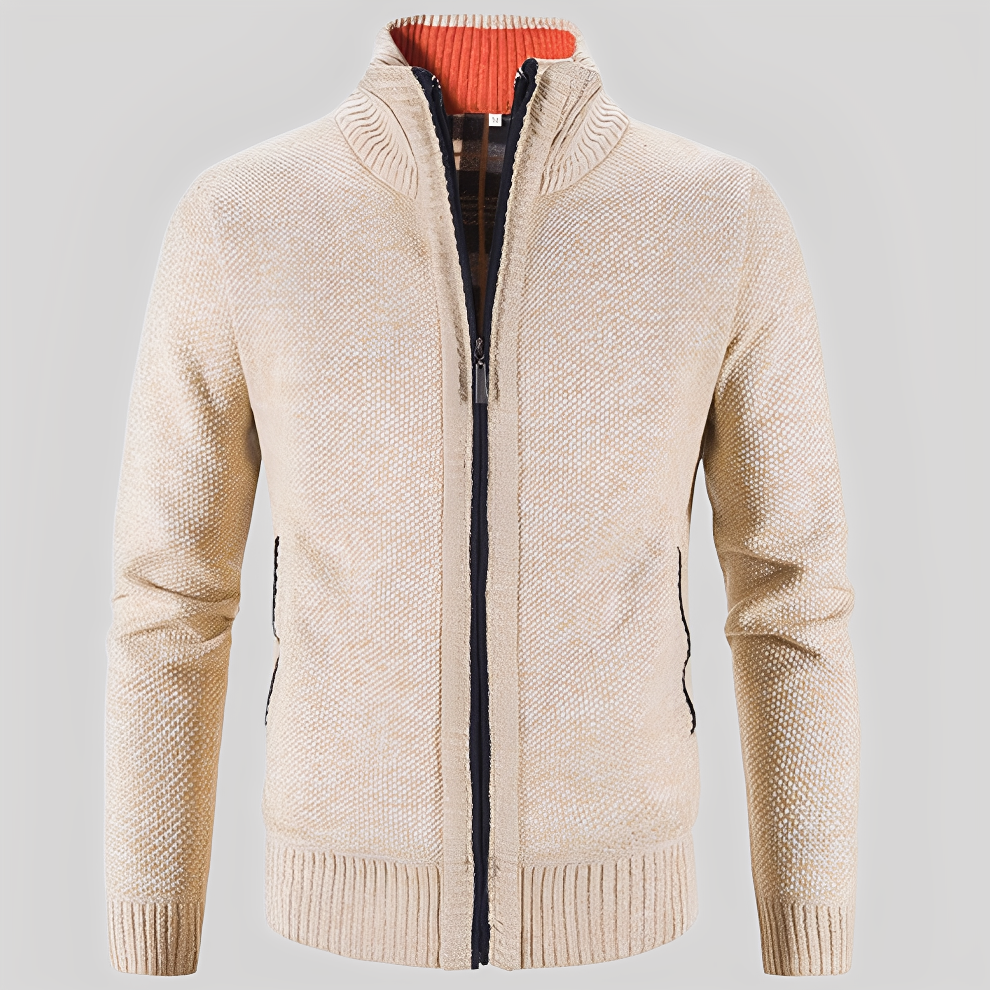 Kelvin - Simple Cardigan avec Zip pour Hommes