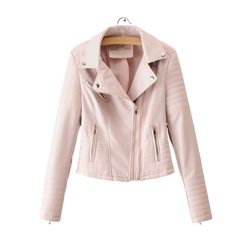 Cherie - Veste en cuir étroite et élégante pour femmes