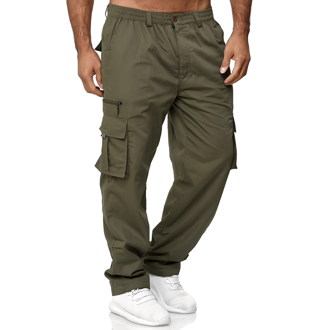 Randolf - Pantalon cargo décontracté et ample pour hommes