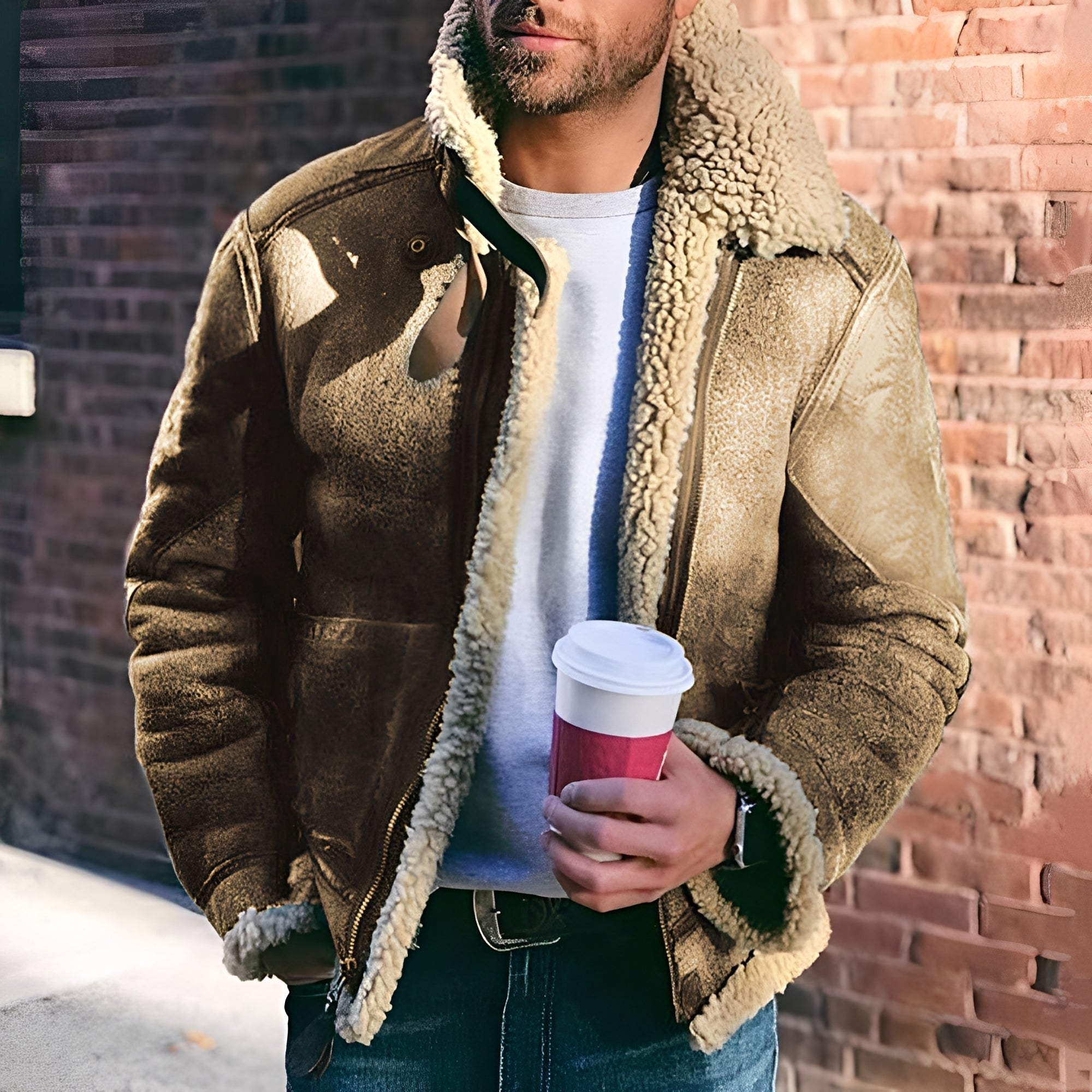 Brenden - Veste avec large revers pour hommes