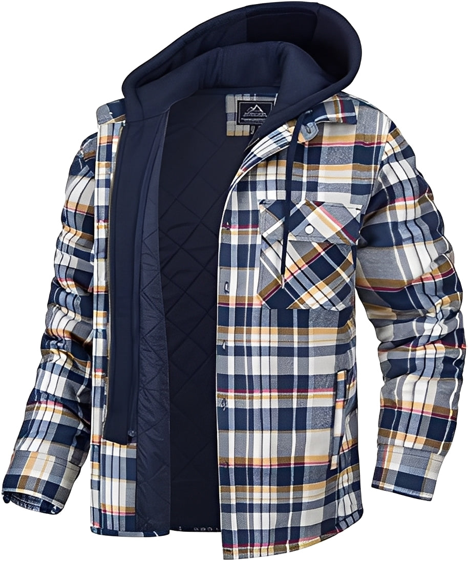 Cole - Veste épaisse à carreaux pour hommes
