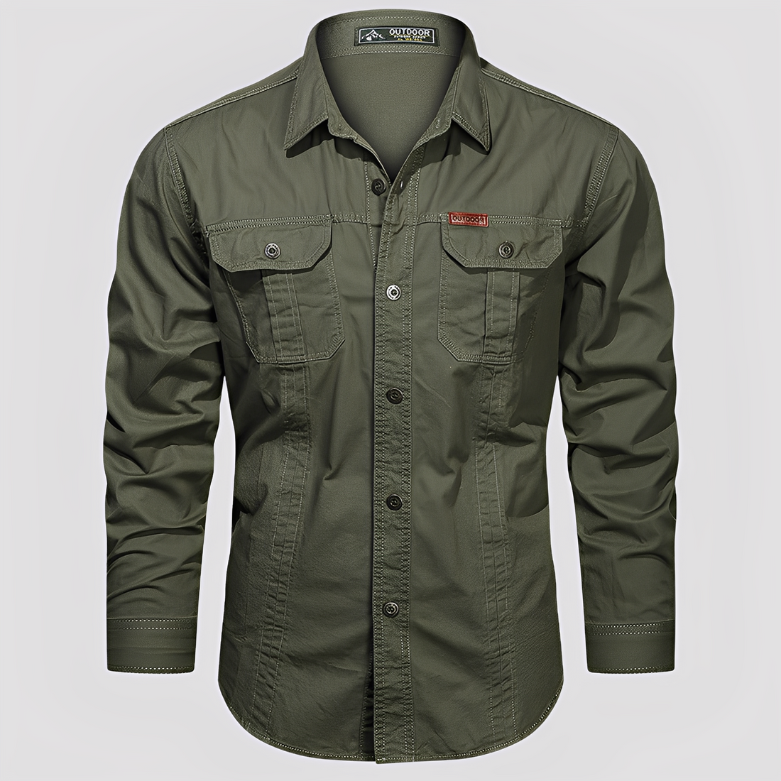 Ranulph - Chemise Cargo à Manches Longues pour Hommes