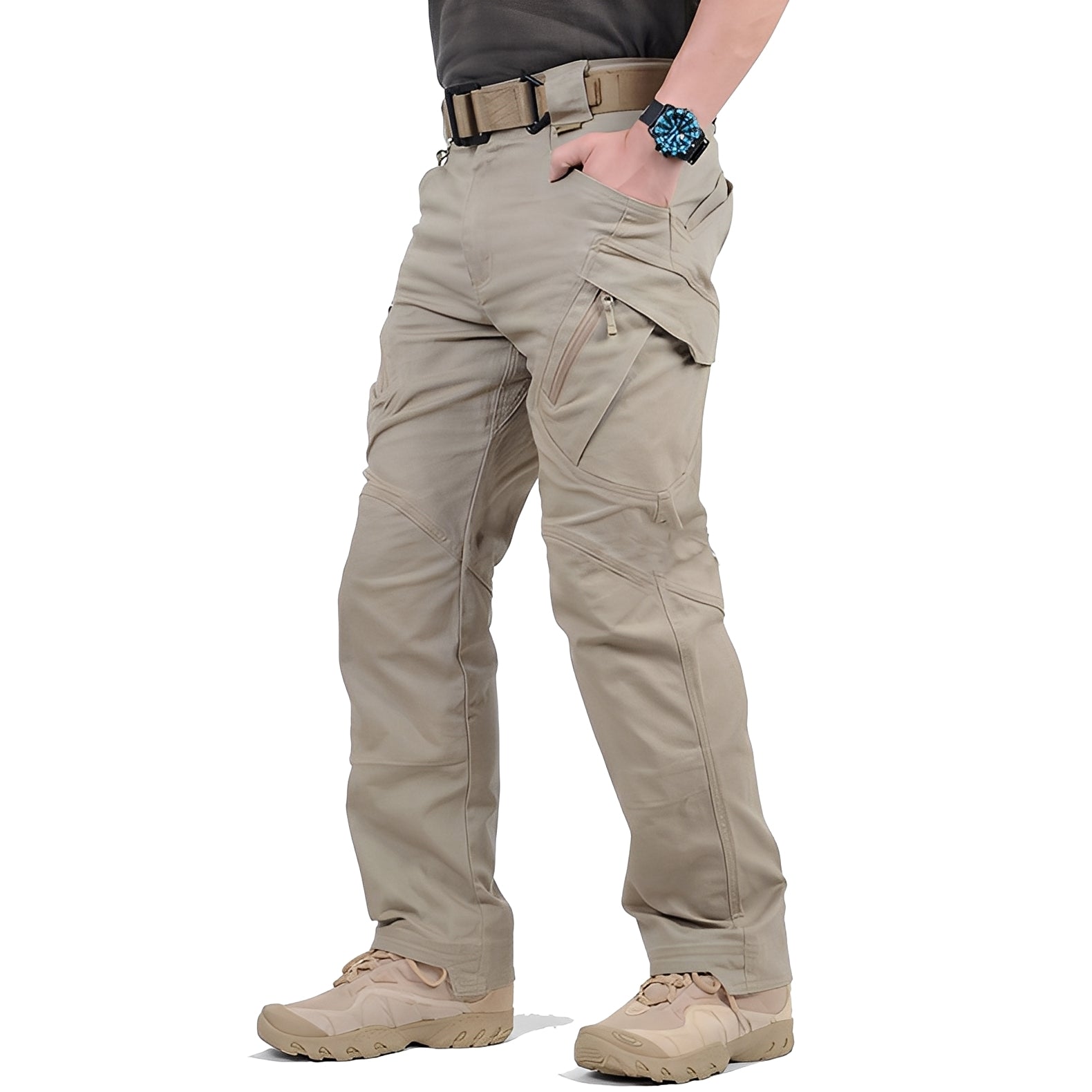 Roshan - Pantalon cargo tactique décontracté pour hommes