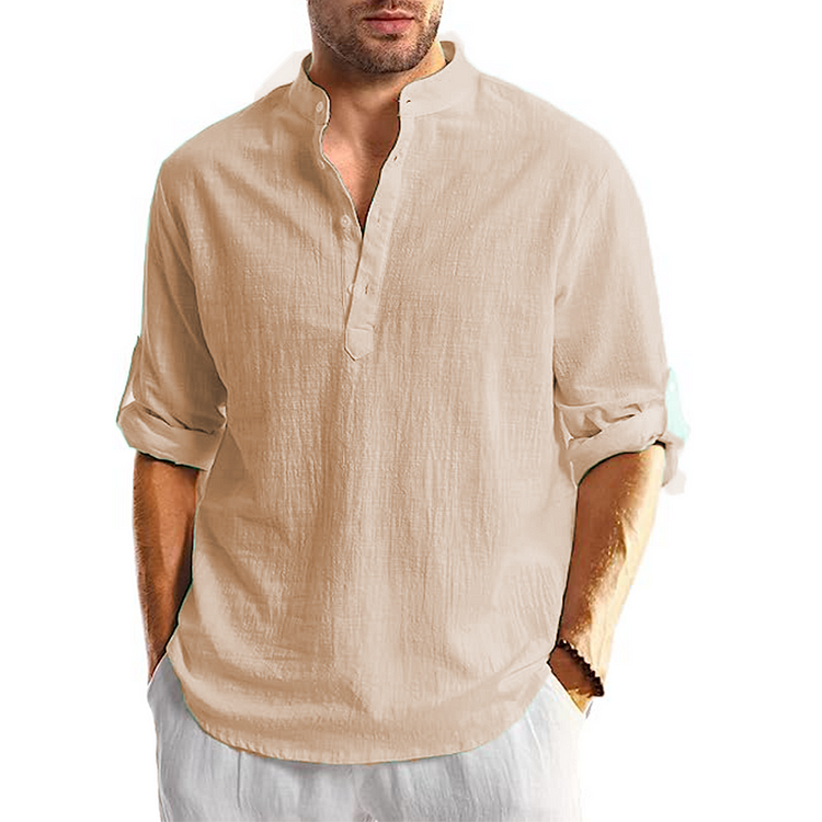 Russell - Chemise décontractée à manches longues pour hommes