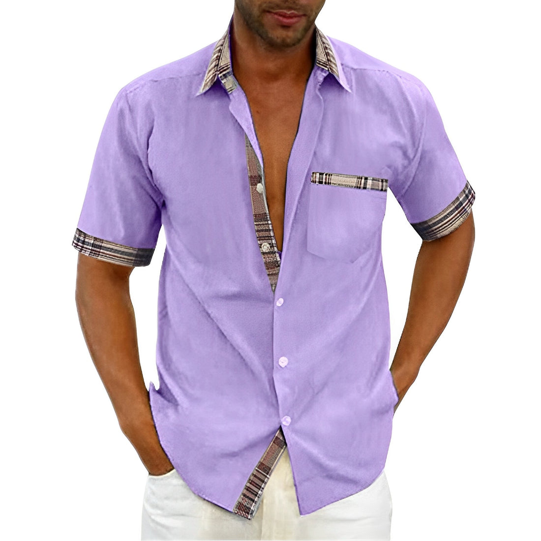 Weldon - Chemise Décontractée avec Boutons pour Hommes