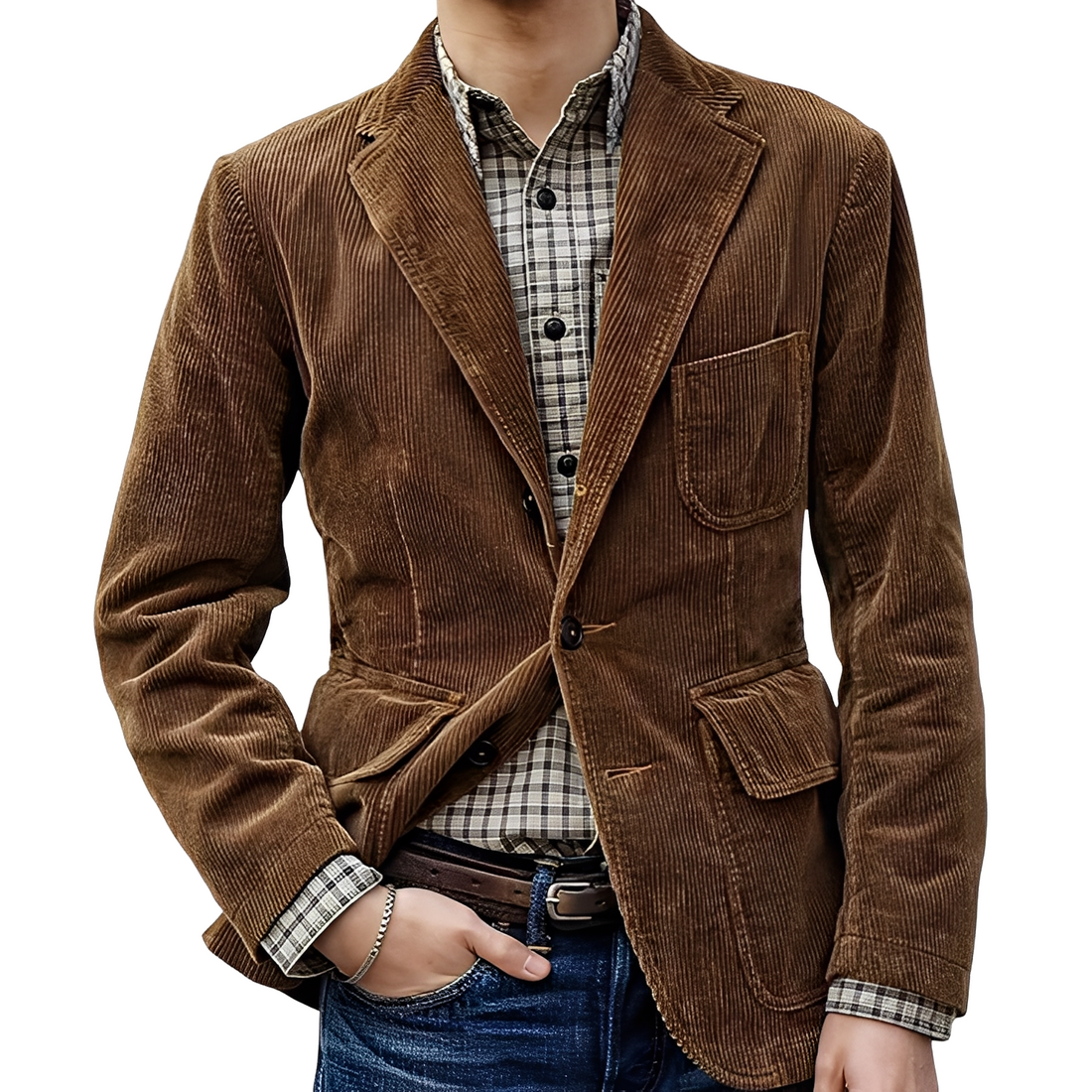 Morton - Classique, élégant manteau pour hommes