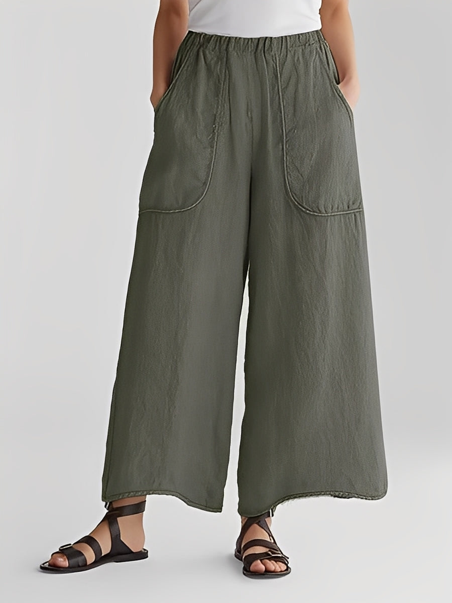 Marley - Pantalon large décontracté pour femmes