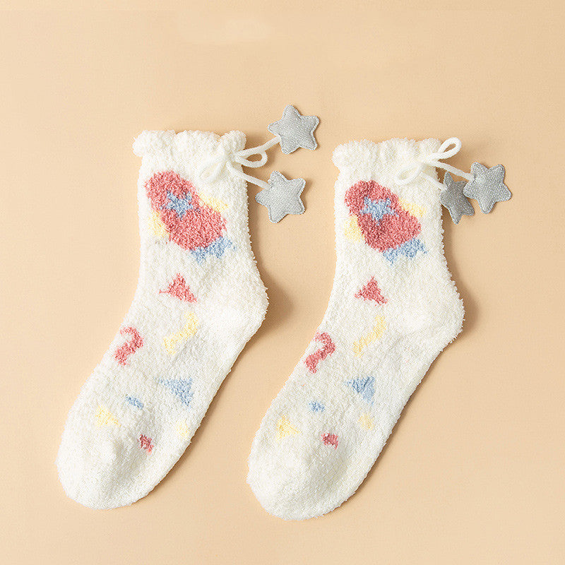 Ramona - Épaisses chaussettes d'hiver en polaire élégantes pour femmes