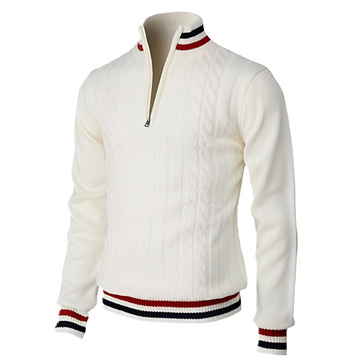 Derick - Pull moderne avec fermeture éclair pour hommes