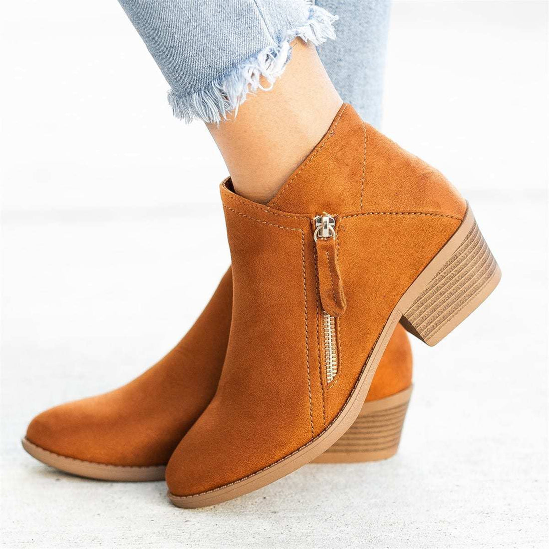 Elizabeth - Bottes en cuir suédé élégantes pour femmes