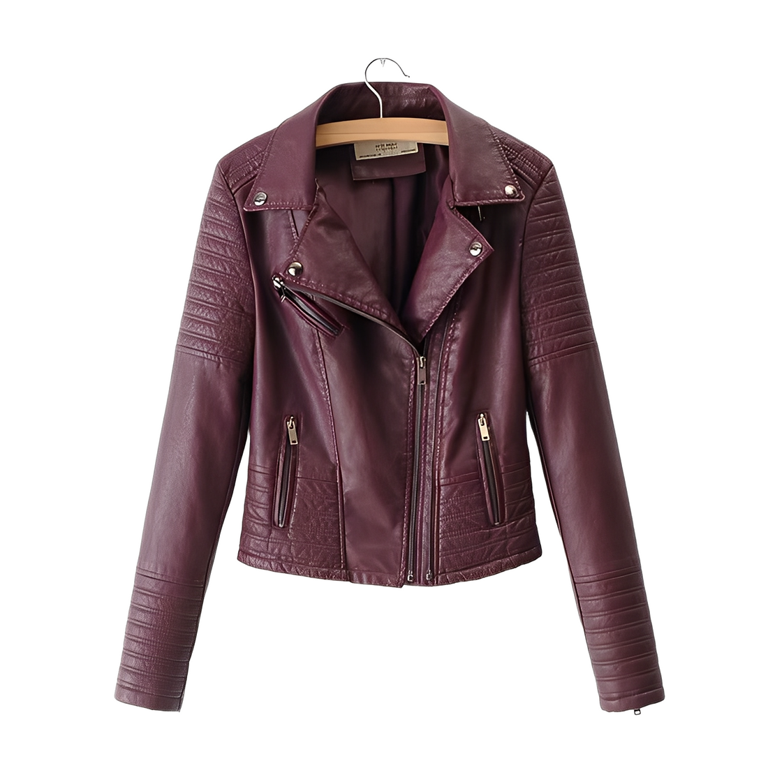 Cherie - Veste en cuir étroite et élégante pour femmes