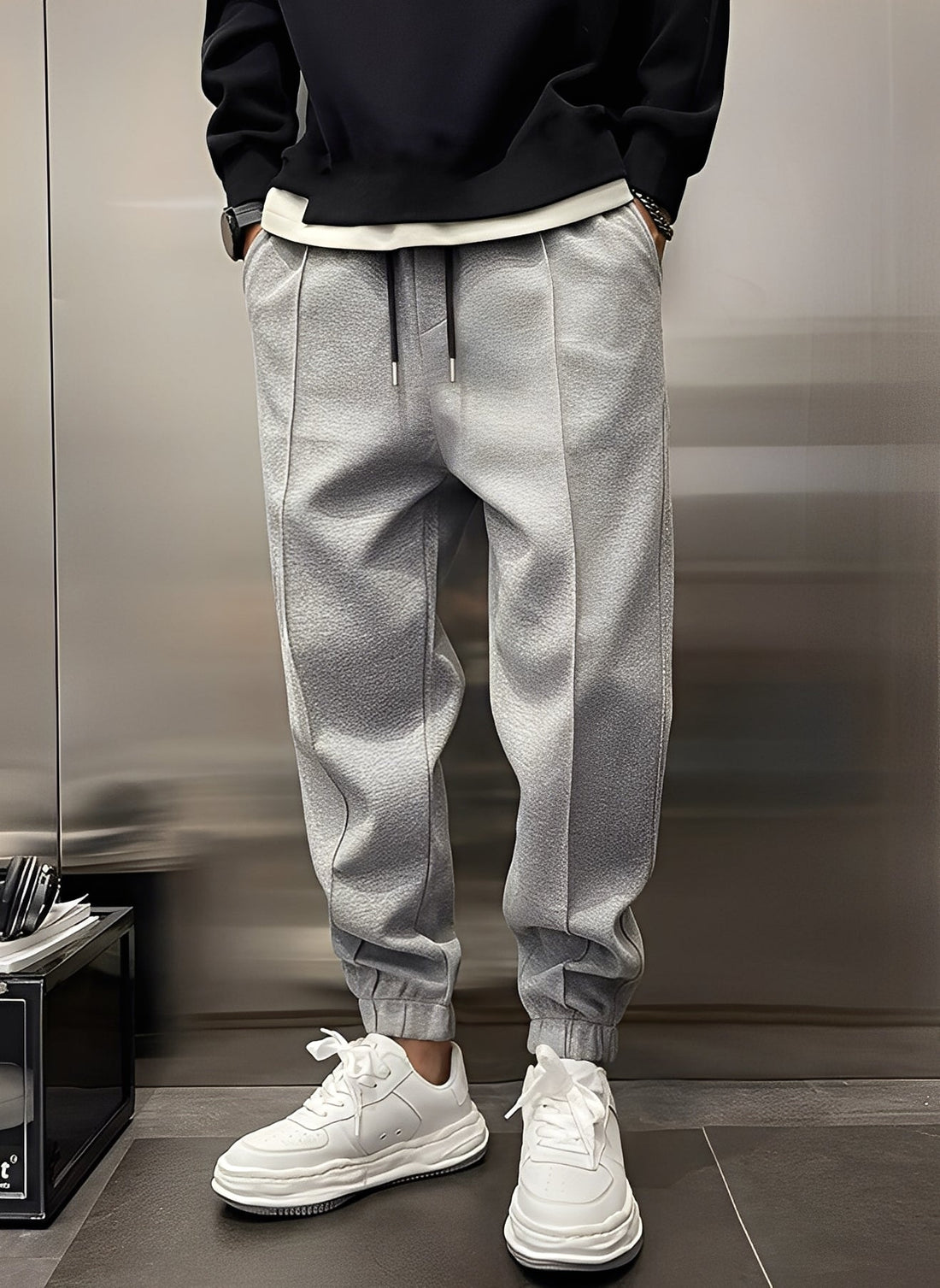 Philip - Pantalon large, épais et décontracté pour hommes