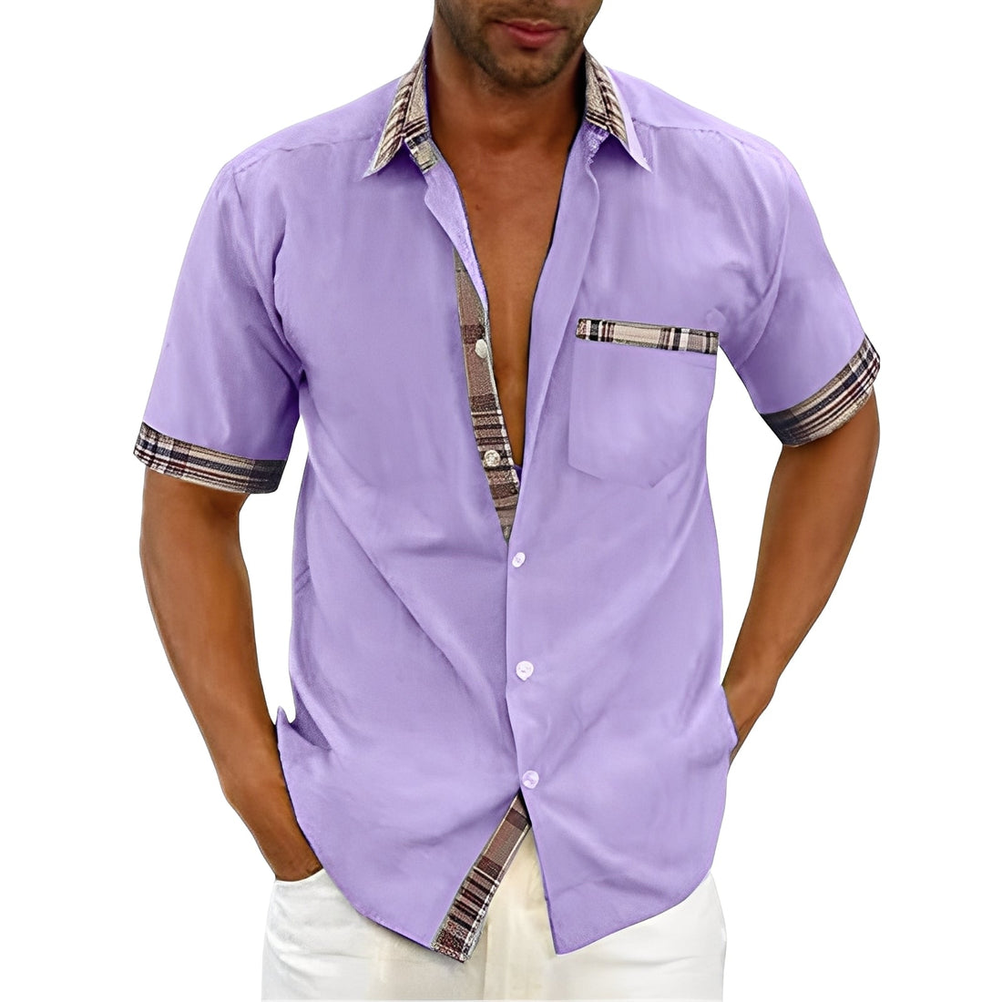 Marvin - Chemise à Manches Courtes Décontractée pour Hommes