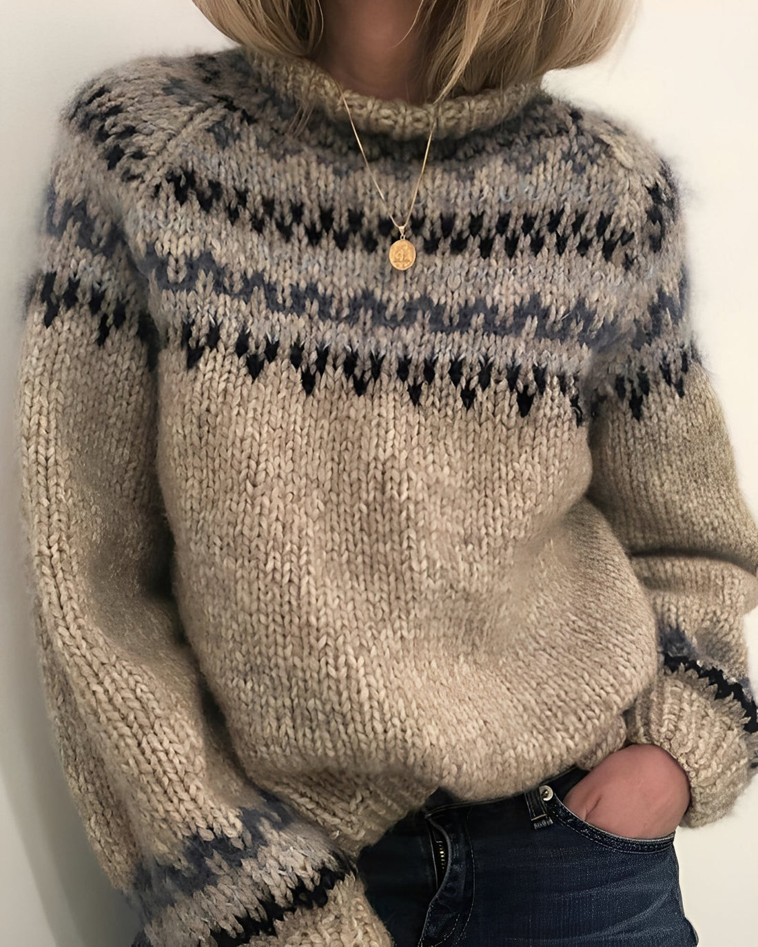 Layne - Pull en tricot élégant à col roulé pour femmes