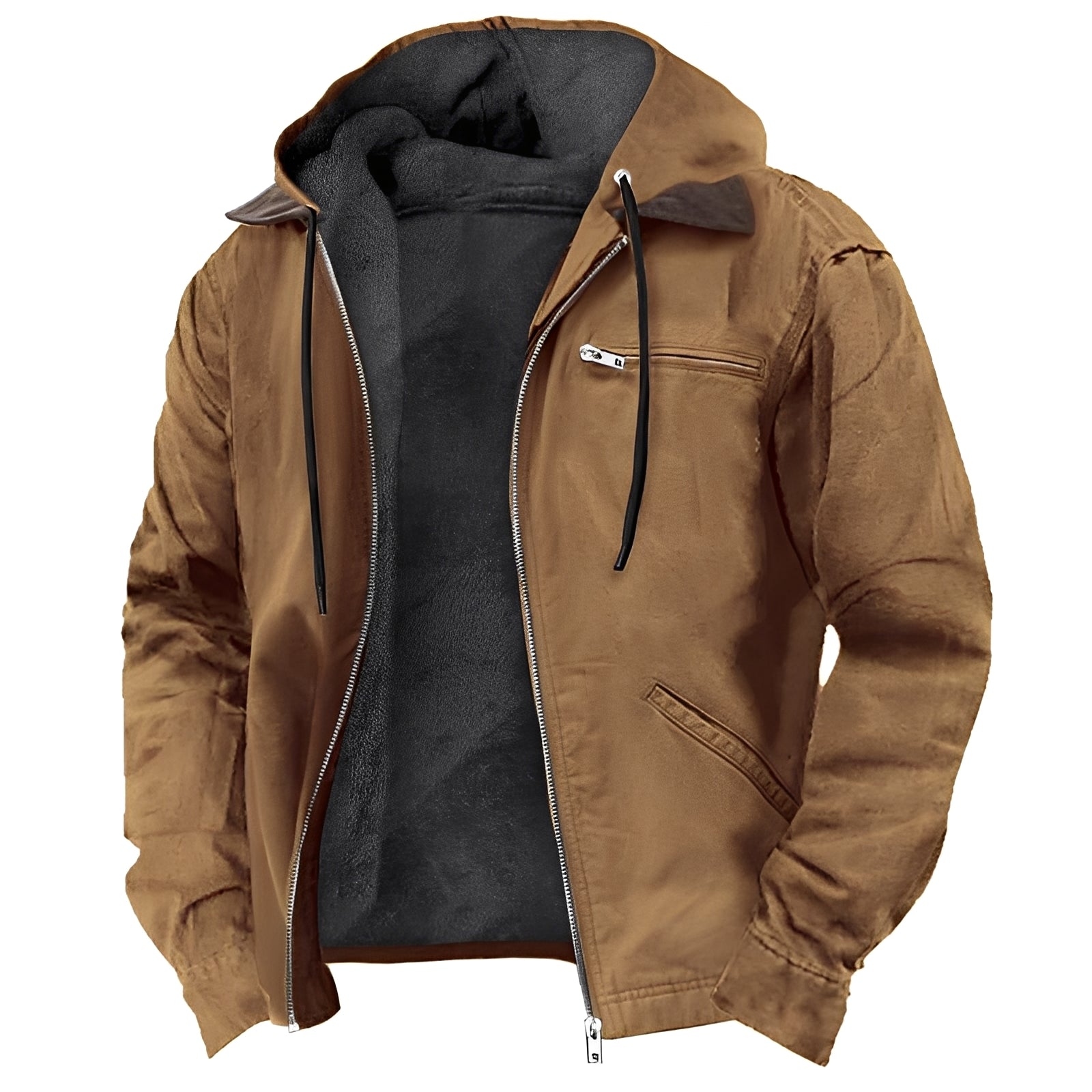 Dwayne - Veste en polaire avec capuche pour hommes